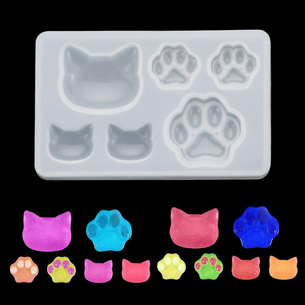 Khuôn Nhựa Làm Đồ Thủ Công Tiện Dụng|Đồ Trang Trí Hình Bàn Chân Mèo Bằng Nhựa Resin