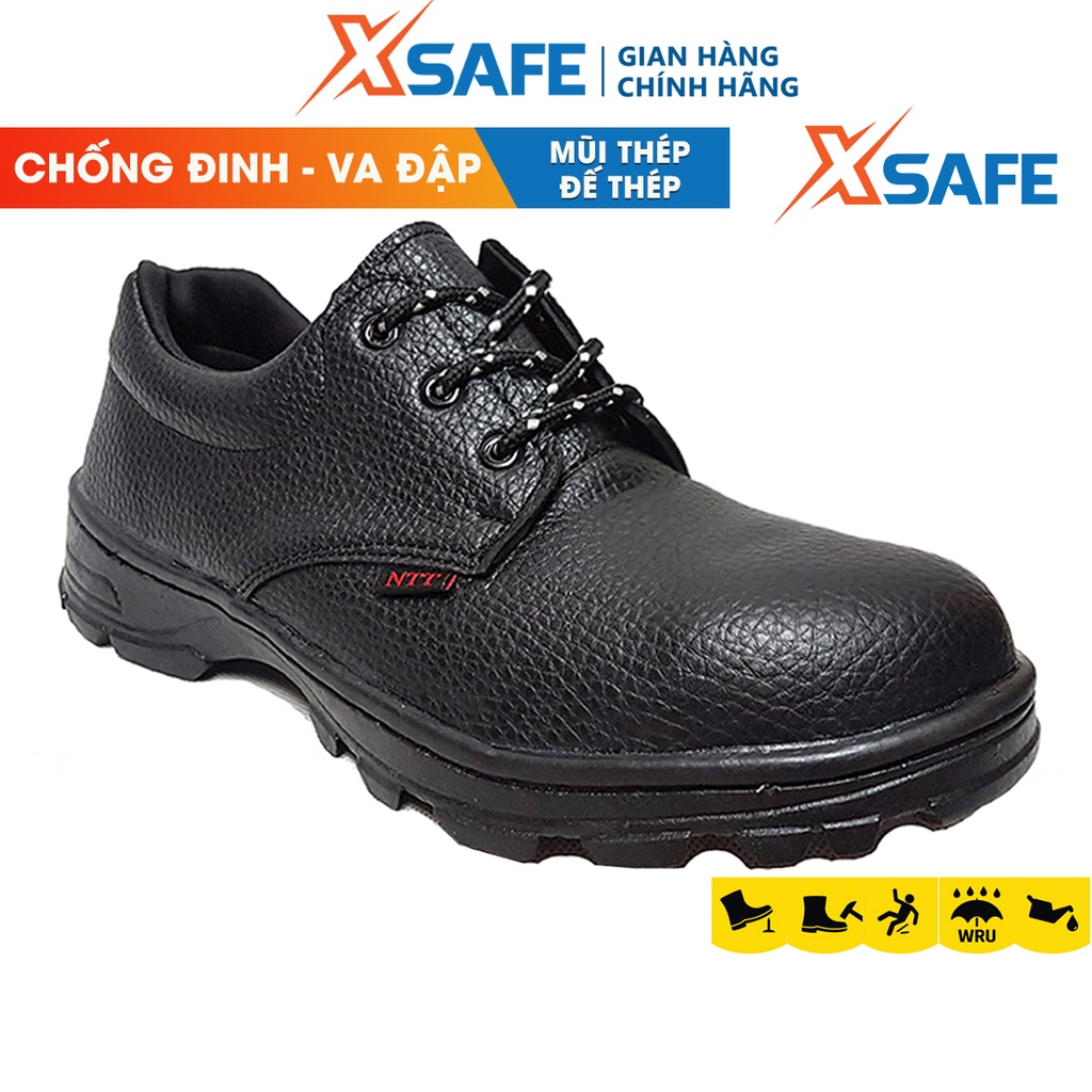 Giày bảo hộ lao động XSAFE chống đinh, chống va đập, đế PVC chống dầu, dùng cho nhà xưởng, công trường - NTT