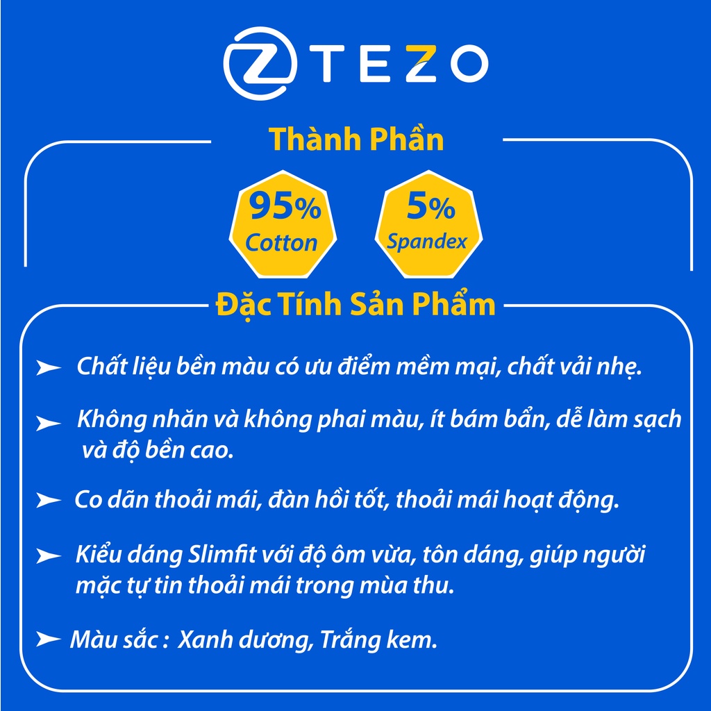 Áo thun nam Tezo nỉ dài tay thiết kế in hình ENJOY EVERY 22ATOH007