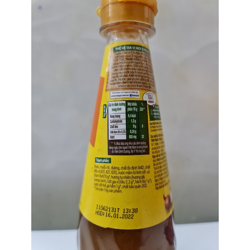 [CHAI LỚN 350g] NƯỚC GIA VỊ CÔ ĐẶC NẤU ĂN [VN] MAGGI Seasoning Concentrate (nes-hk)