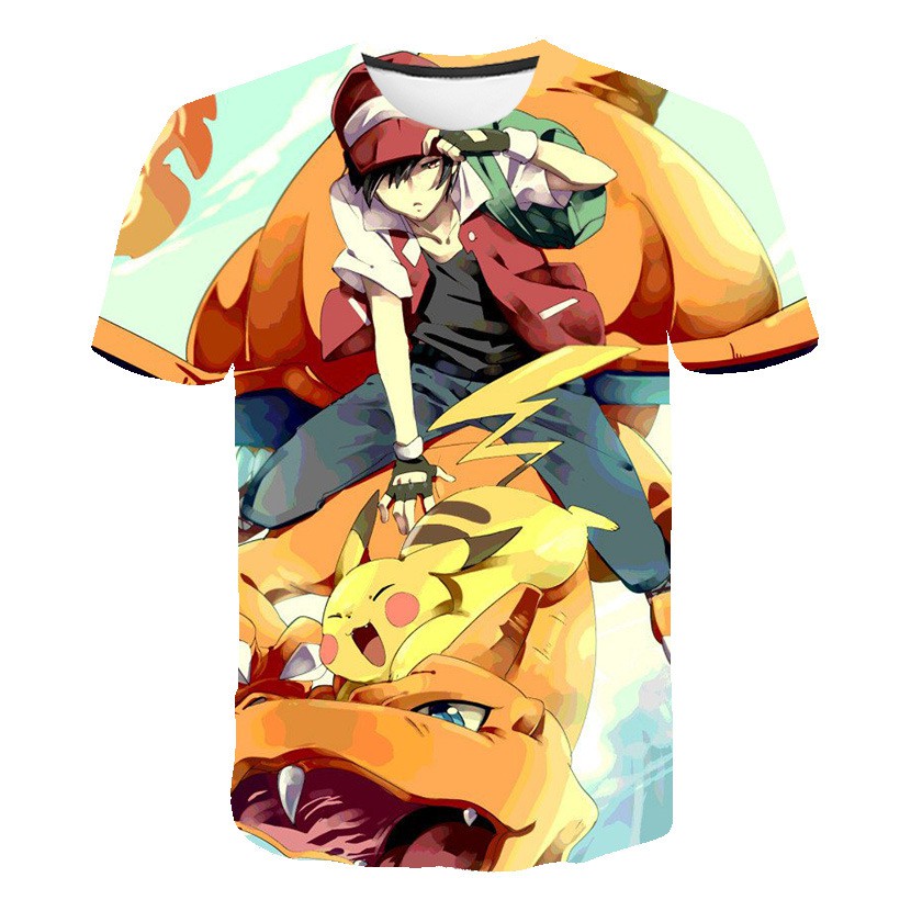New 3D Printed Fashion Pokemon T Shirt Men Casual Summer Men Women Animal Cartoon T-Shirt Funny School Wear Tshirt Tops Tees