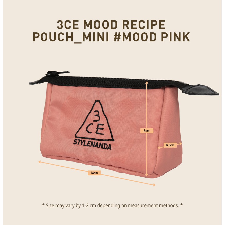 TÚI ĐỰNG MĨ PHẨM MINI [3CE] MOOD RECIPE POUCH