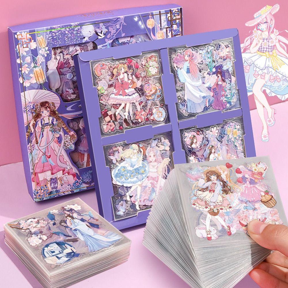 Miếng Dán Họa Tiết Hoạt Hình Phong Cách Cổ Điển Độc Đáo Trang Trí Album / Văn Phòng / Trường Học DIY