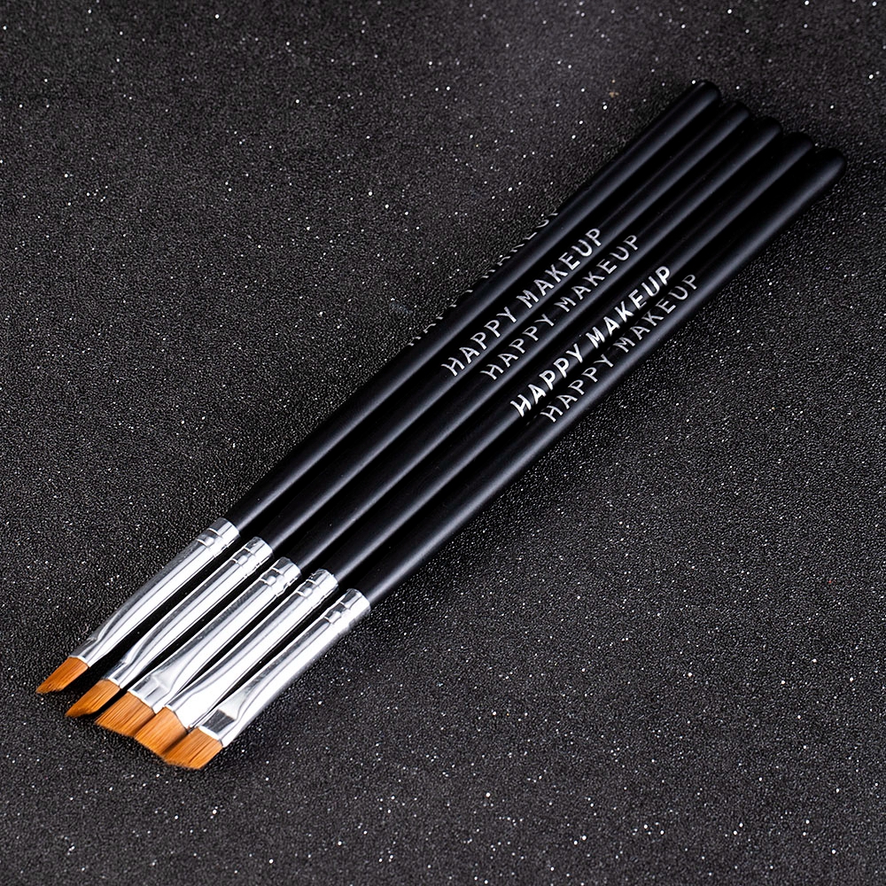 【sweet】5Pcs woman Eyebrow Inclined Flat Brush Eyeliner Eyeshadow beginner Makeup Tool