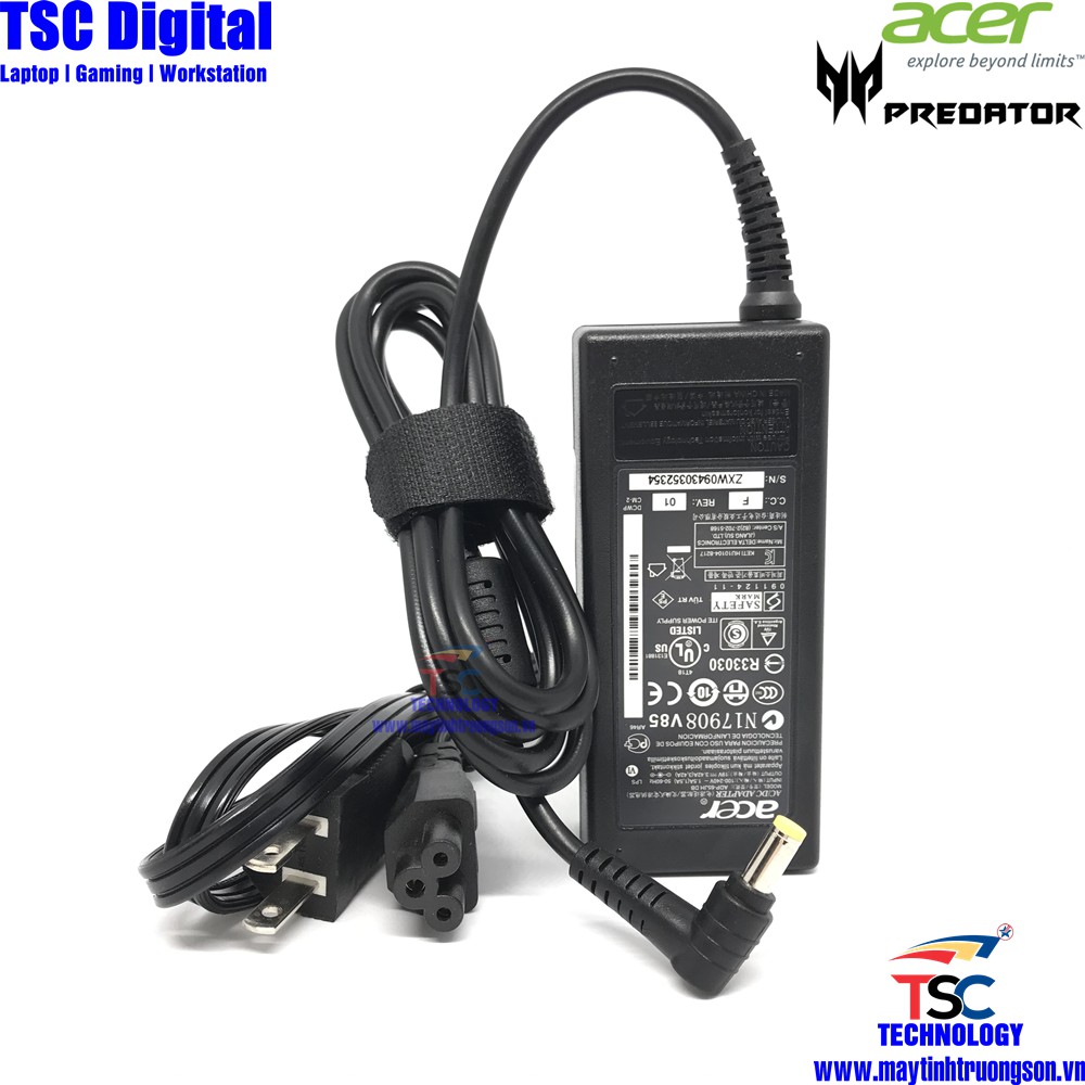 Sạc Laptop ACER 19V-3.42A Zin Chính Hãng | Adapter ACER 19V-3.42A