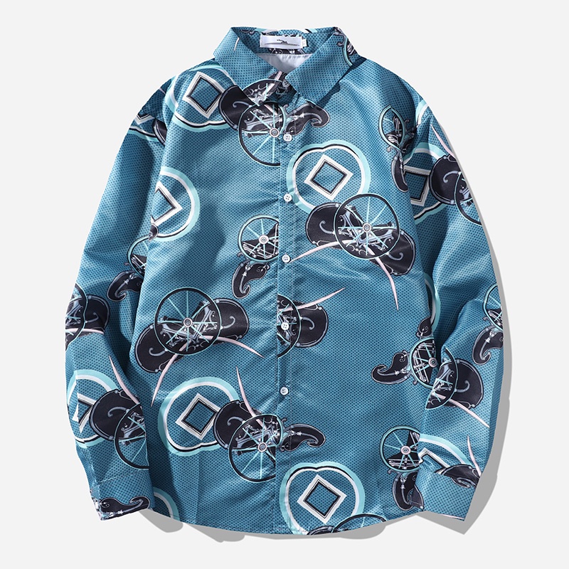 Áo sơ mi tay dài phong cách Hàn Quốc thời trang cho cặp đôi 10 mẫu tùy chọn 【M-3XL】