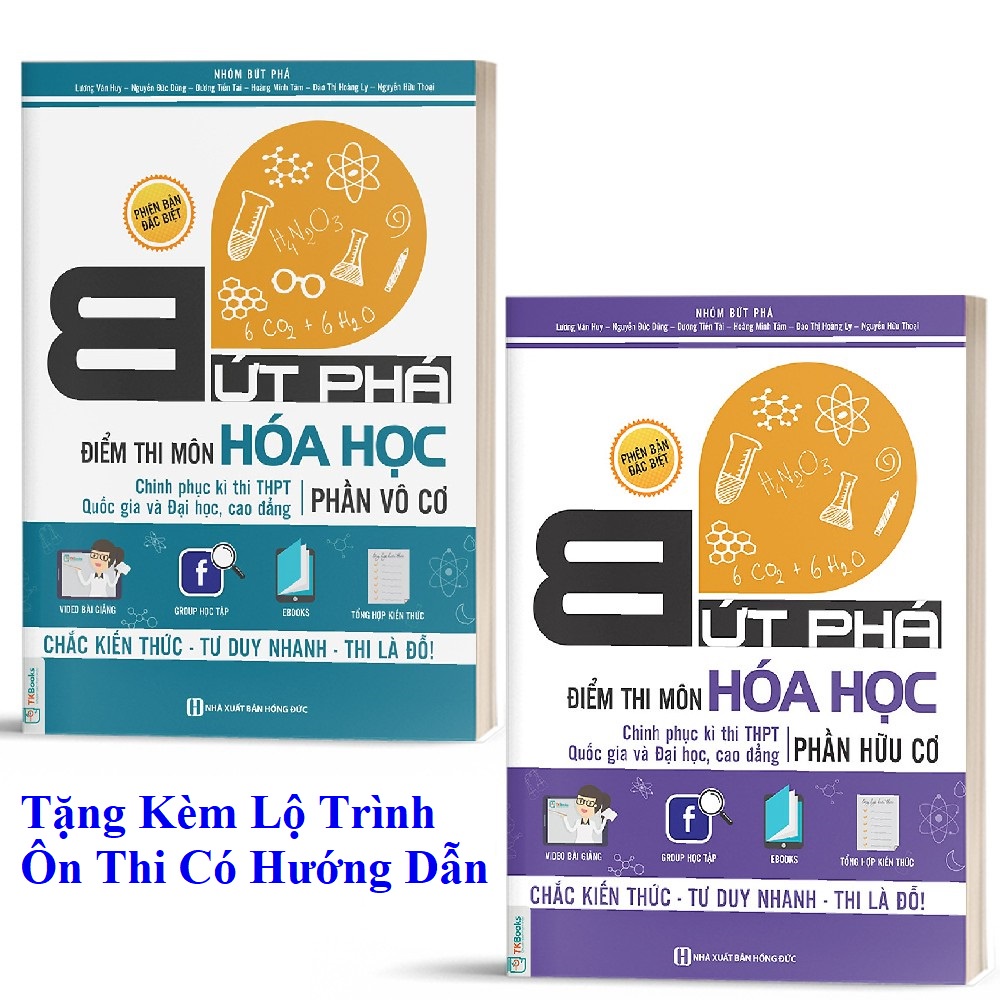 Sách - Combo Bứt Phá Điểm Thi Môn Hóa Học (Chinh phục kì thi THPTQG và Đại học, Cao đẳng)