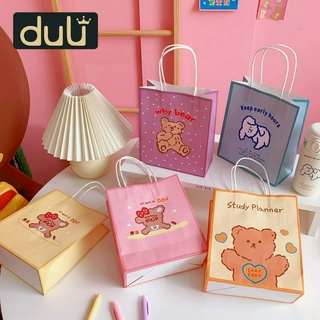 Túi giấy mua sắm in hình gấu dễ thương