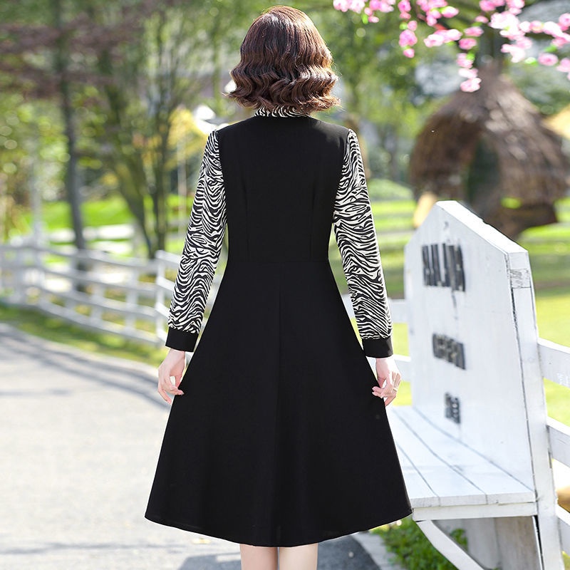 ♗▤✜Váy mùa xuân của mẹ 2022 new 40 tuổi 50 dài tay hàng đầu phụ nữ trung niên thu