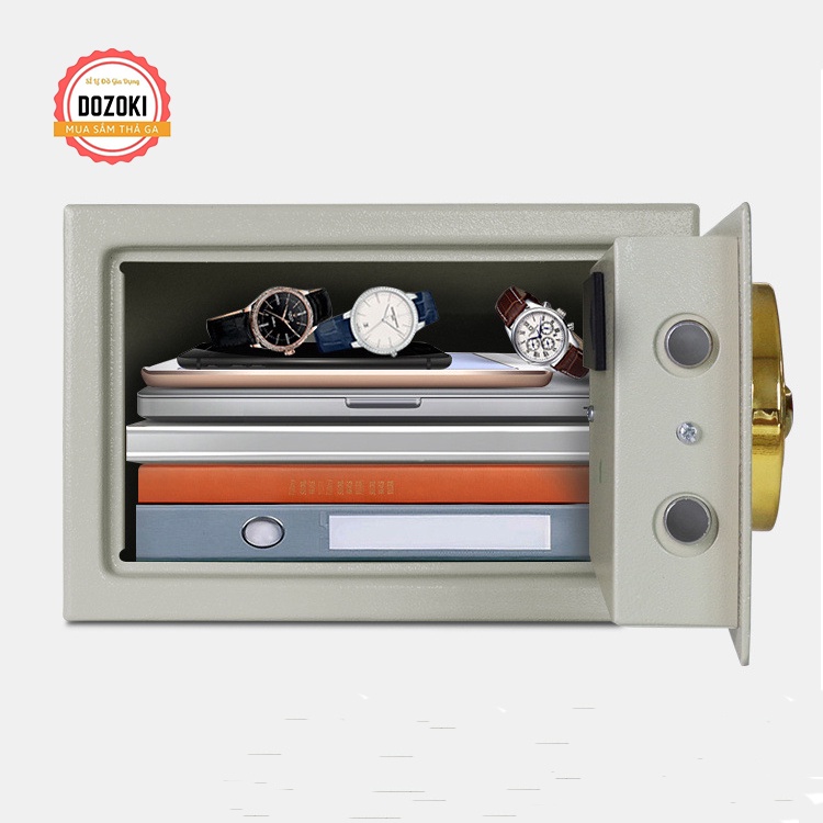 Két Sắt Mini Chống Cháy An Toàn, Két Mini Thông Minh Có Khóa, Két Sắt Mini Tiết Kiệm Cho Gia Đình -  Bảo Hành 12 Tháng