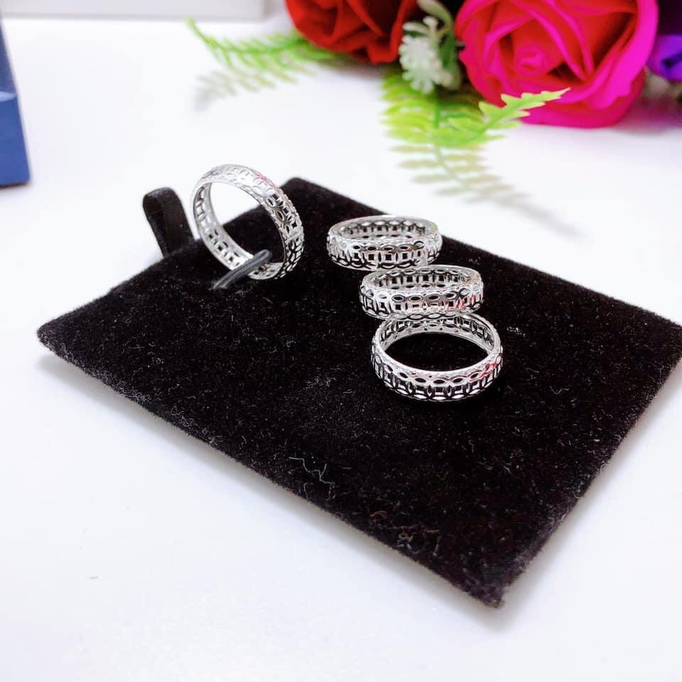 Nhẫn kim tiền bạc ta mẫu mới - LINH'S MIU SILVER