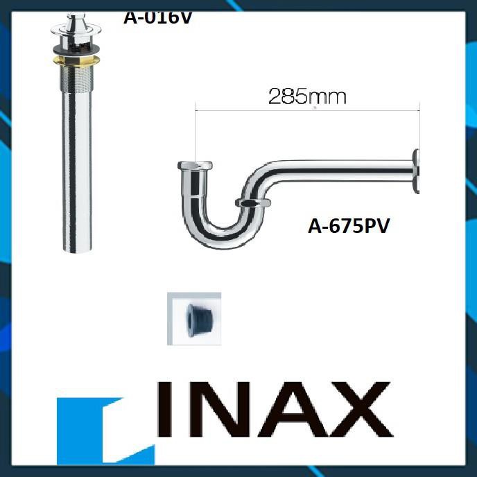 Bộ xả chậu rửa mặt cao cấp INAX A016V+A675PV, bộ xả lavabo INAX , bảo hành 02 năm