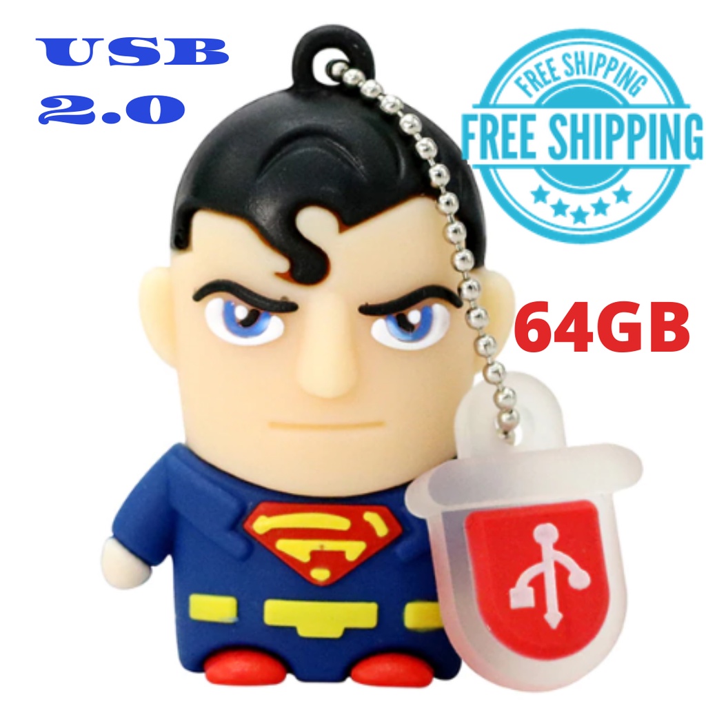 Usb 2.0 1GB 8GB 16GB 32GB 64GB 128GB Hình Hoạt Hình Siêu Anh Hùng