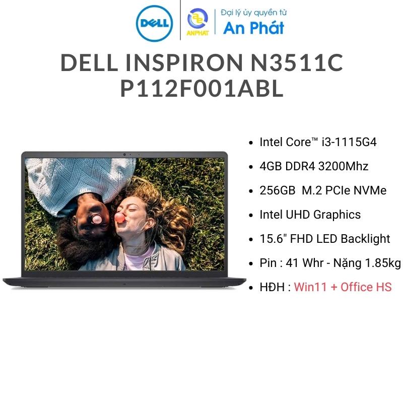 [Mã ELBAU7 giảm 7%] Laptop Dell Inspiron 15 3511C P112F001CBL (Core™ i3-1115G4 15.6-inch FHD)