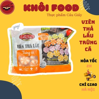 Viên thả lẩu trứng cá hiệu Lacusina - chiên, thả lẩu, xiên que