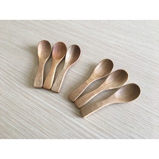 ( Bộ 6) Thìa gỗ nhỏ múc gia vị, decor