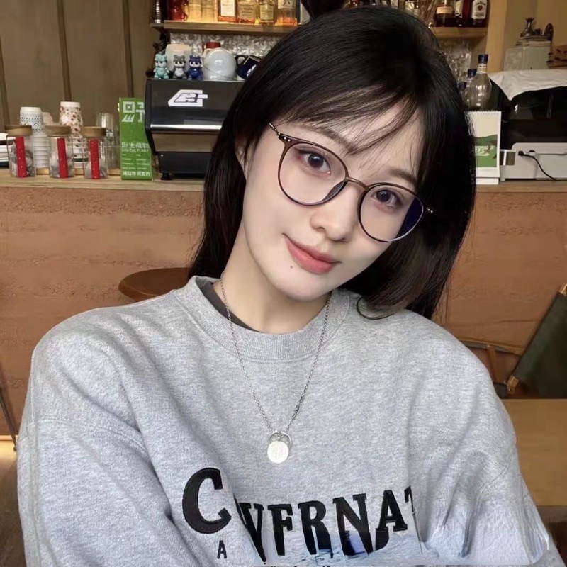 Kính Chống Tia UV400 Gọng Tròn Chống Ánh Sáng Xanh Thời Trang Phong Cách Hàn Quốc Cho Nam Và Nữ