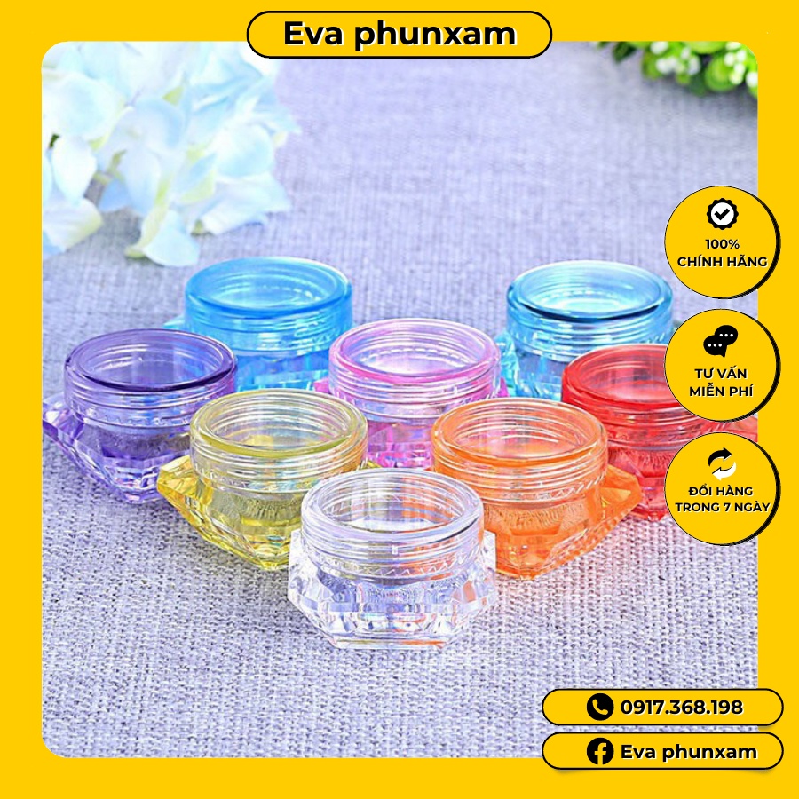 Hũ Nhựa Chiết Mỹ Phẩm 5G Đủ Màu