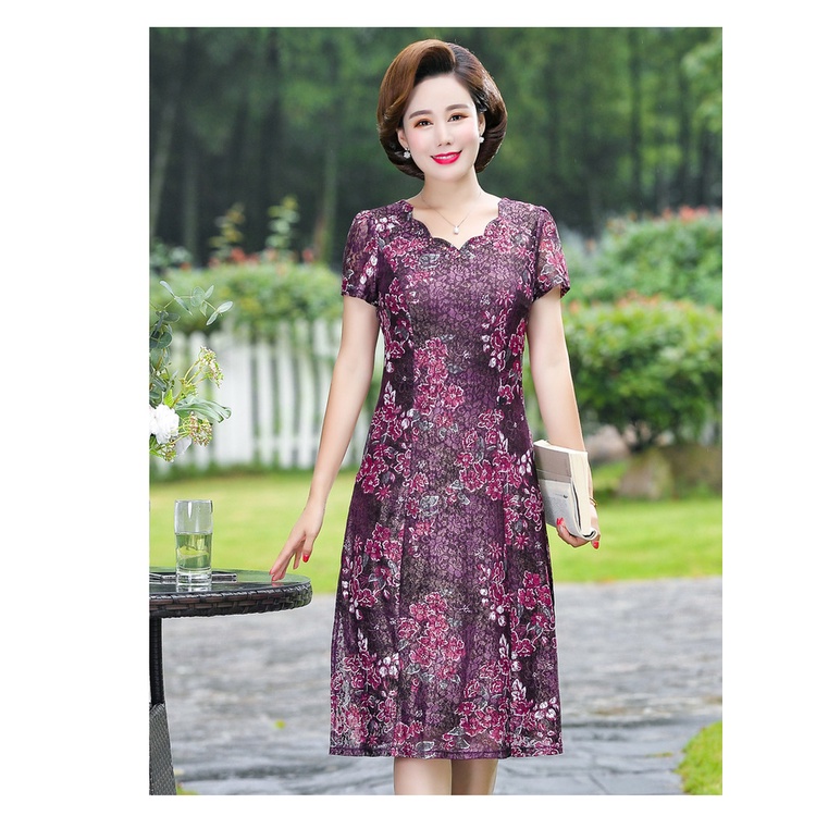 Đầm Dự Tiệc Thiết Kế Sang Trọng Thời Trang Cho Phụ Nữ Trung Niên