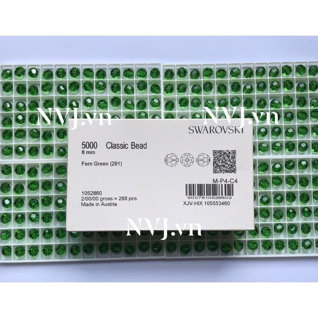Pha lê Swarovski - hạt tròn 8ly nhiều màu tùy chọn 5000 - PhaleAo