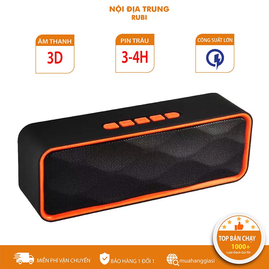 Loa Bluetooth Nghe Nhạc Mini Nhỏ Gọn Kết Nối Không Dây Đa Năng Dùng Được Usb Thẻ Nhớ Gutek SC211 - BH 1 ĐỔI 1