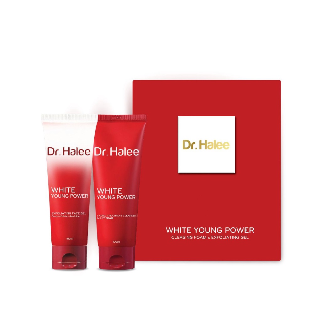 Bộ Đôi Sửa rửa mặt và Tẩy da chết Dr.Halee 100ml