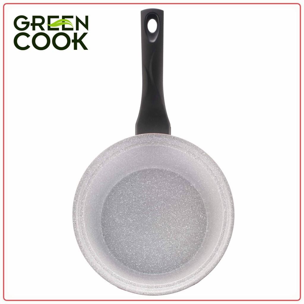 Nồi đúc ceramic vân đá, nồi bếp từ 인덕션 쿠커  Green Cook dùng được mọi loại bếp