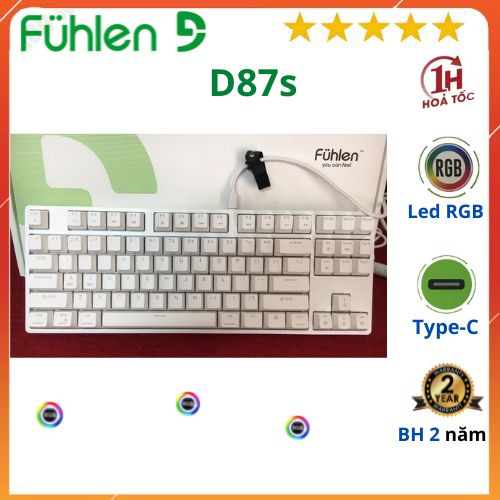 Bàn phím cơ Fuhlen D87s Led RGB - Hàng chính hãng