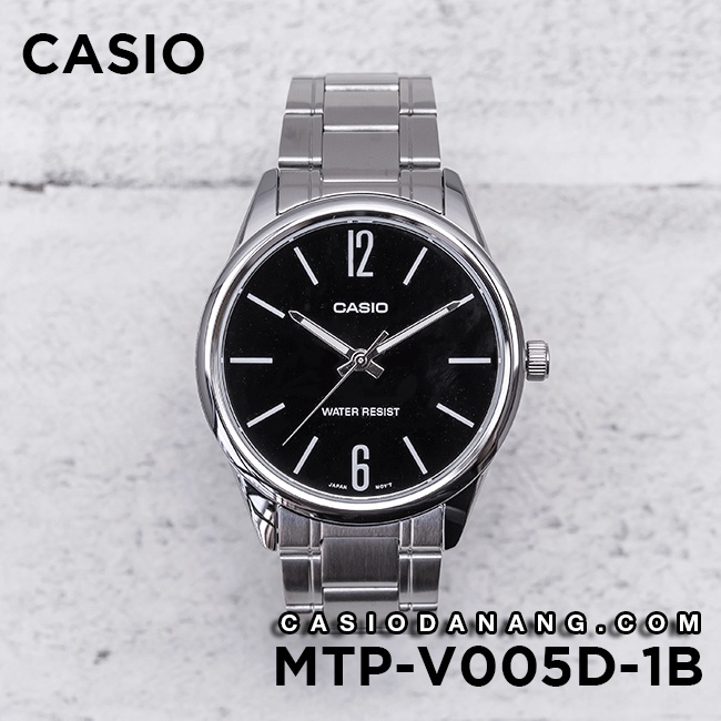 Đồng hồ nam dây kim loại Casio chính hãng Anh Khuê MTP-V005D-1BUDF