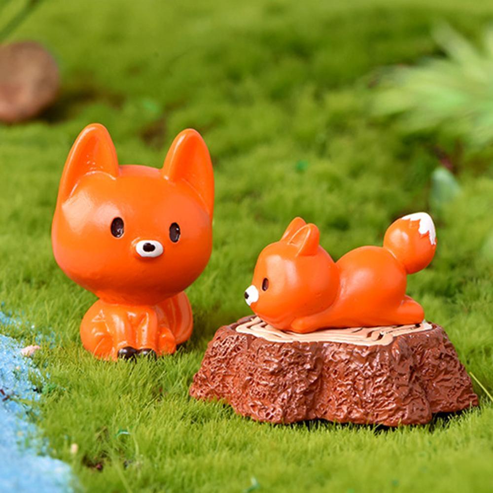 CONOPERY Bộ 3 Tượng Sóc Mini Trang Trí Tiểu Cảnh Bonsai