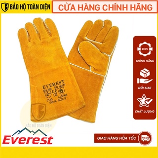 [CHÍNH HÃNG] Găng tay thợ hàn EW14 nhập khẩu chính hãng Everest dày dặn chống chịu nhiệt tốt