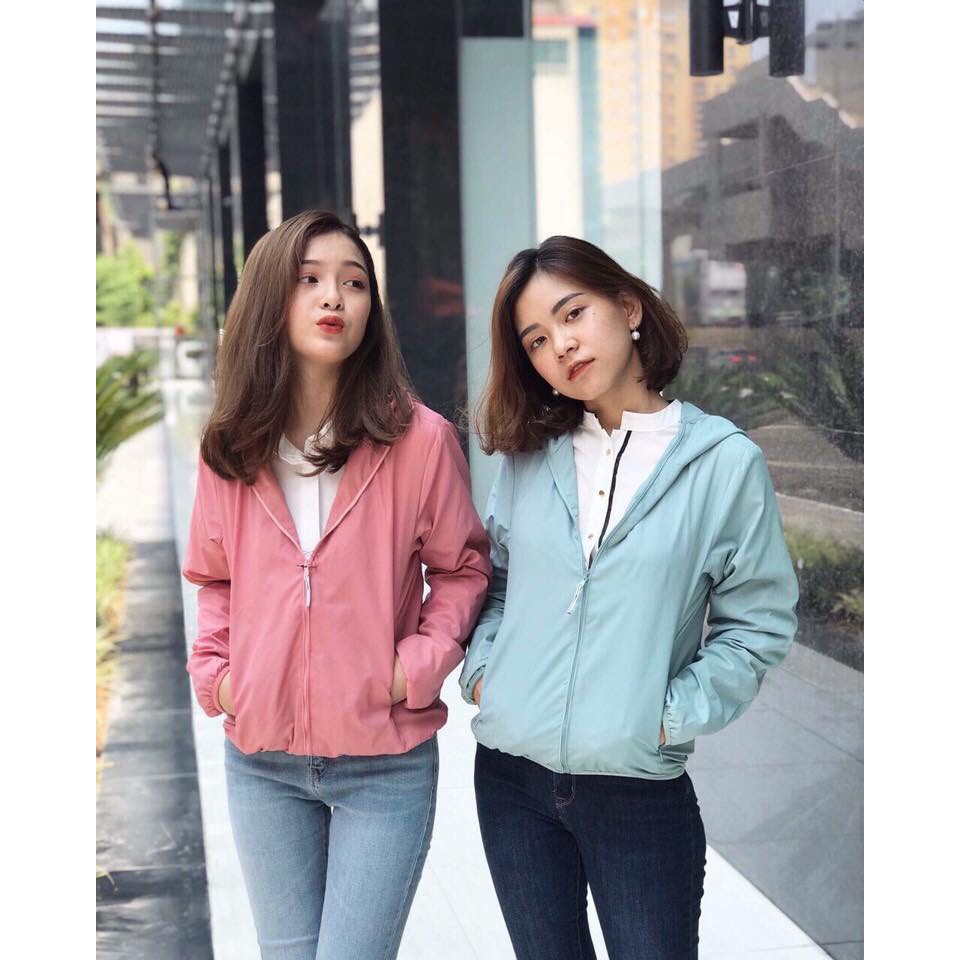 Áo Gió Nữ 2 Lớp Chống Thấm, Hot Trend 2019