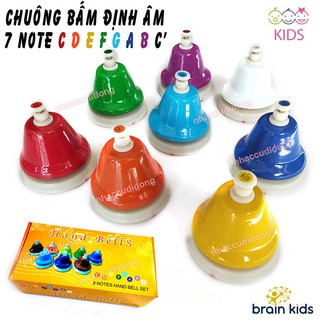 Chuông bấm định âm 7 note giúp trẻ cảm thụ âm được tốt phát huy năng khiếu âm nhạc phương pháp montessori có clip test