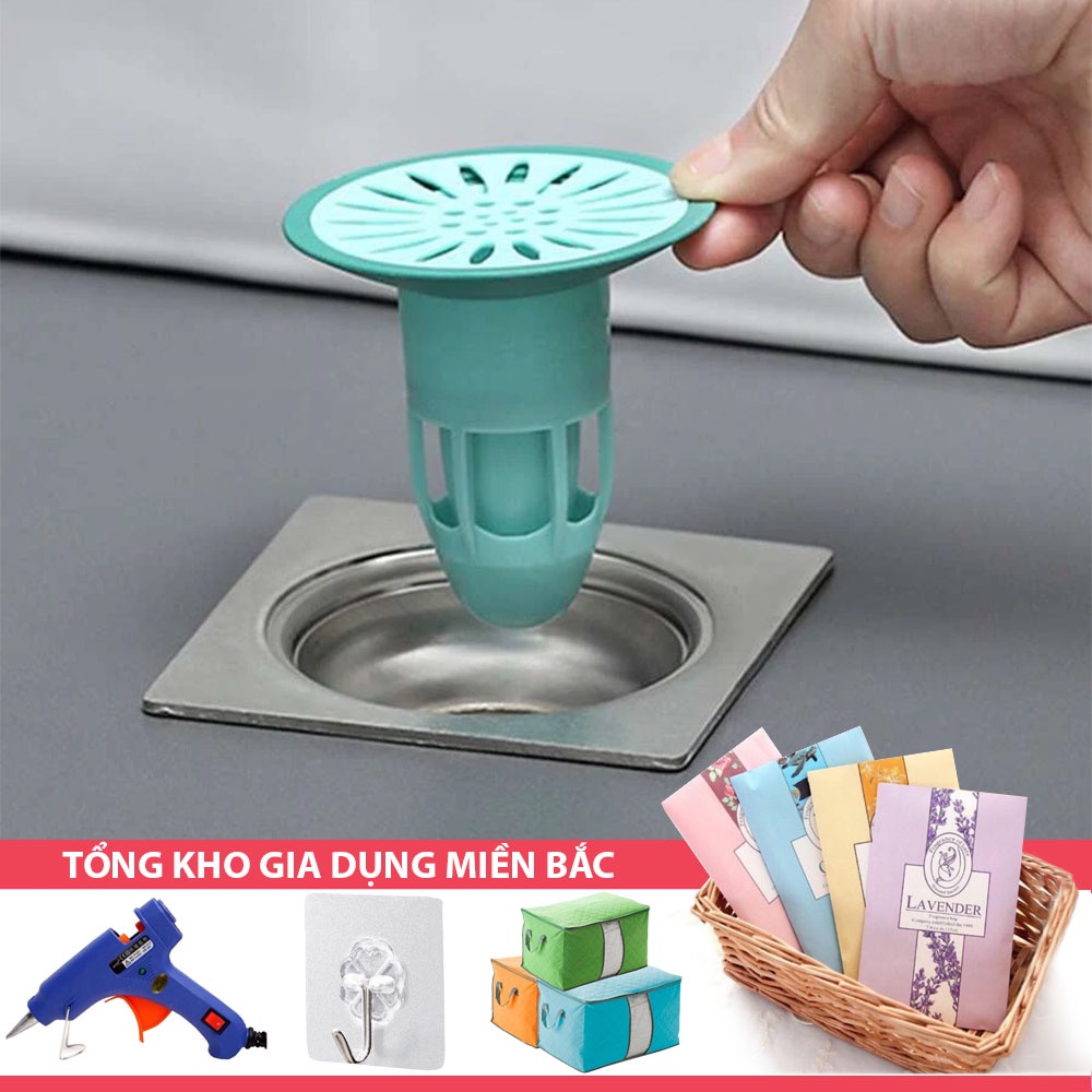 Nắp Bịt Cống J8 Chặn Mùi Hôi Cống Bộ Nắp Phễu Thoát Sàn Chống Trào Ngược Ngăn Côn Trùng Khử Mùi Đường Thoát Nước
