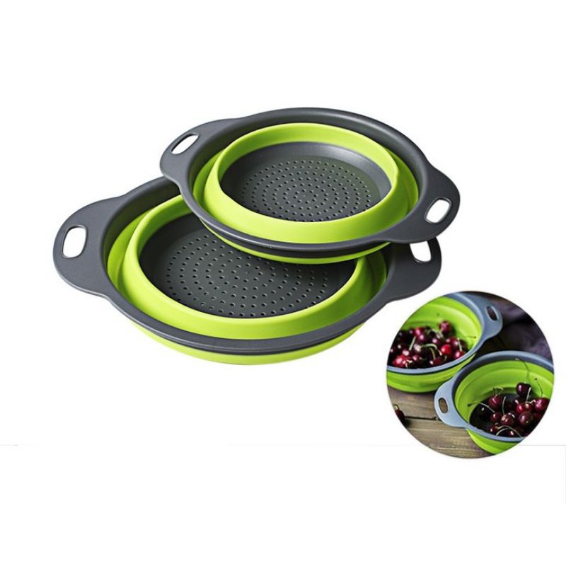 Combo 2 rổ xếp gọn hình tròn (1 lớn + 1 nhỏ),,,