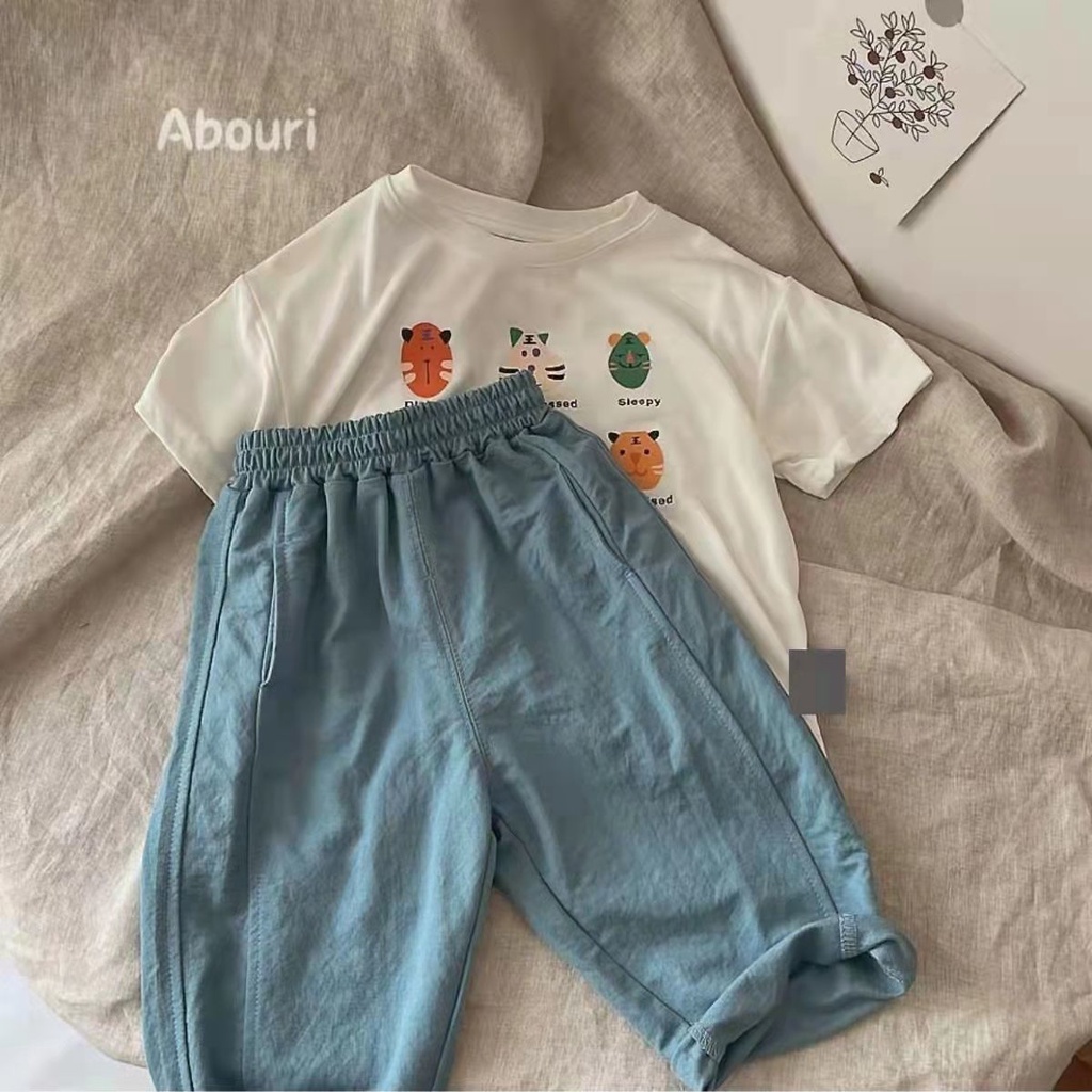 [Babycat] Hàng Có Sẵn Quần Cotton Lanh Mềm Mại Chống Muỗi Phong Cách Nhật Hàn Nhật Bản Thoải Mái Dễ Phối Đồ Cho Trẻ Em