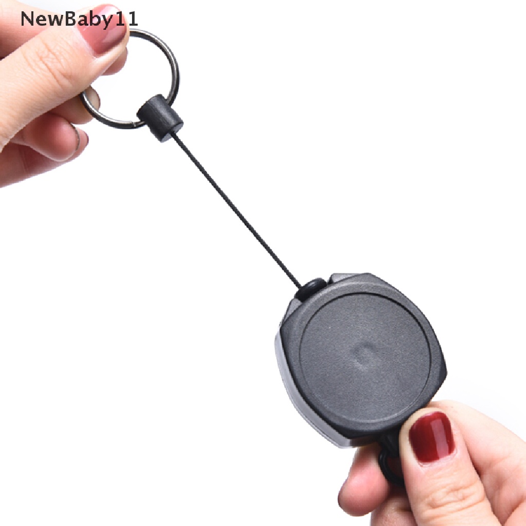 Móc Chìa Khóa Có Thể Thu Gọn Màu Đen Tiện Dụng
