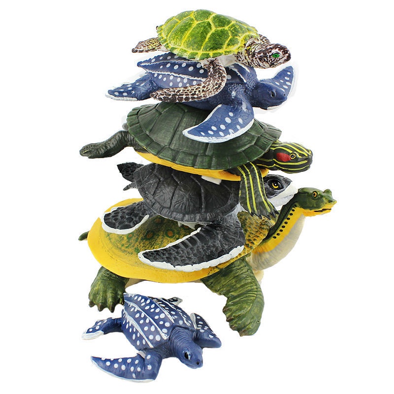 Đồ chơi rùa mô hình sinh vật biển đồng bộ