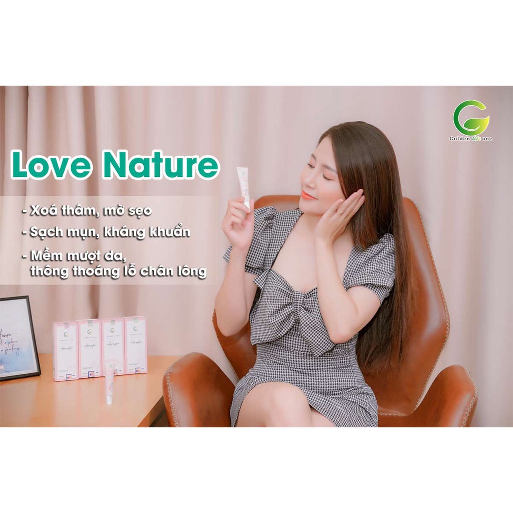 [HÀNG CAO CẤP-CHÍNH HÃNG] KEM MỤN LOVE NATURE TỪ GOLDEN LIFE ONE: HỘP 1 TÚP 15G | BigBuy360 - bigbuy360.vn