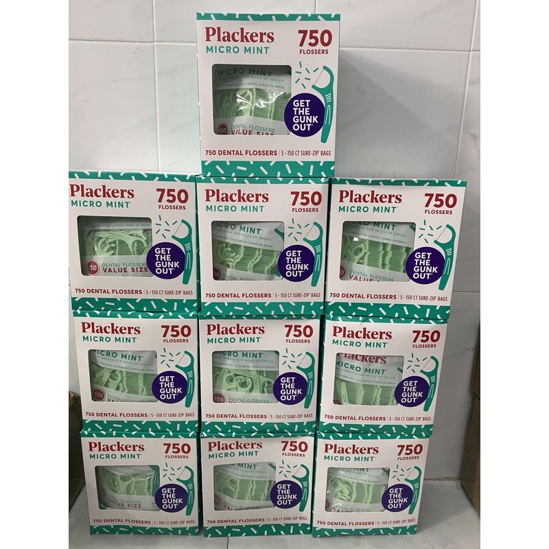 Tăm chỉ nha khoa Plackers Micro Mint ( mỹ)