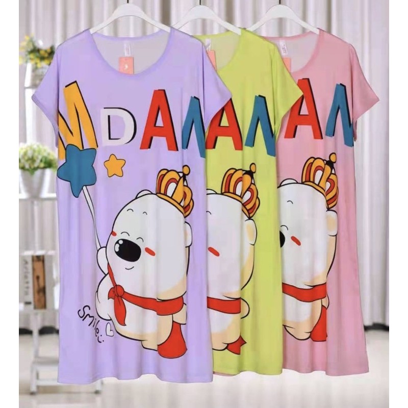 Đầm mặc nhà hoạ tiết hoạt hình dễ thương thun 4 chiều, Bigsize đến 100kg . Ship hoả tốc trong 30 phút | BigBuy360 - bigbuy360.vn