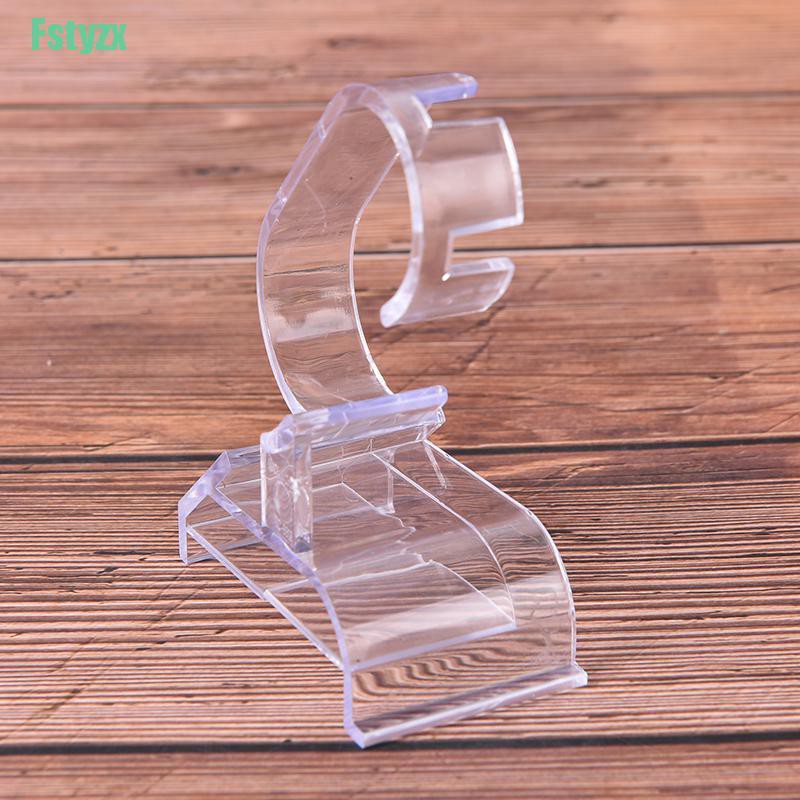 fstyzx 1pc transparent plastic clear jewelry bracelet watch display stand holder