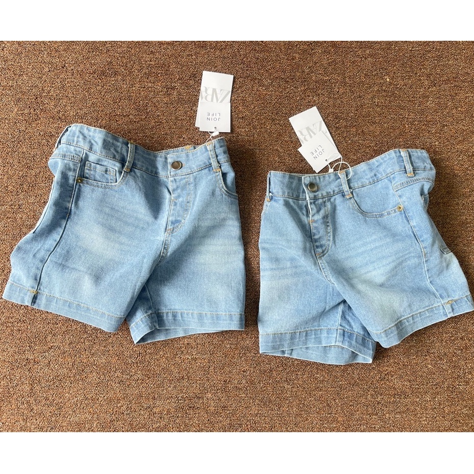 -QUẦN SHORT JEAN TRÊN GỐI ZARA VẢI SIÊU MỀM - CHO BÉ TRAI VÀ BÉ GÁI  -MÃ QBG05