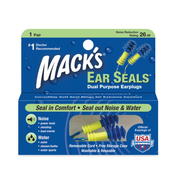 Hộp 1 đôi nút bịt tai 2 chức năng Mack's Ear Seals #11
