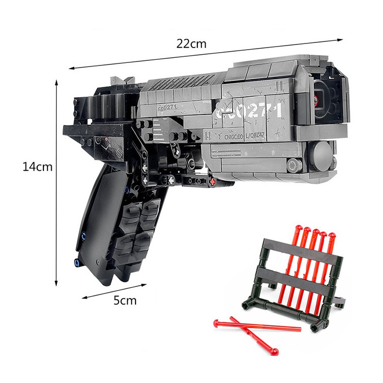 [Hàng Chính Hãng] Bộ Đồ Chơi Xếp Hình SEMBO BLOCK 704301 Lắp Ráp Kiểu LEGO PUBG Mô Hình Súng Lục Bạc Với 431 Mảnh Ghép