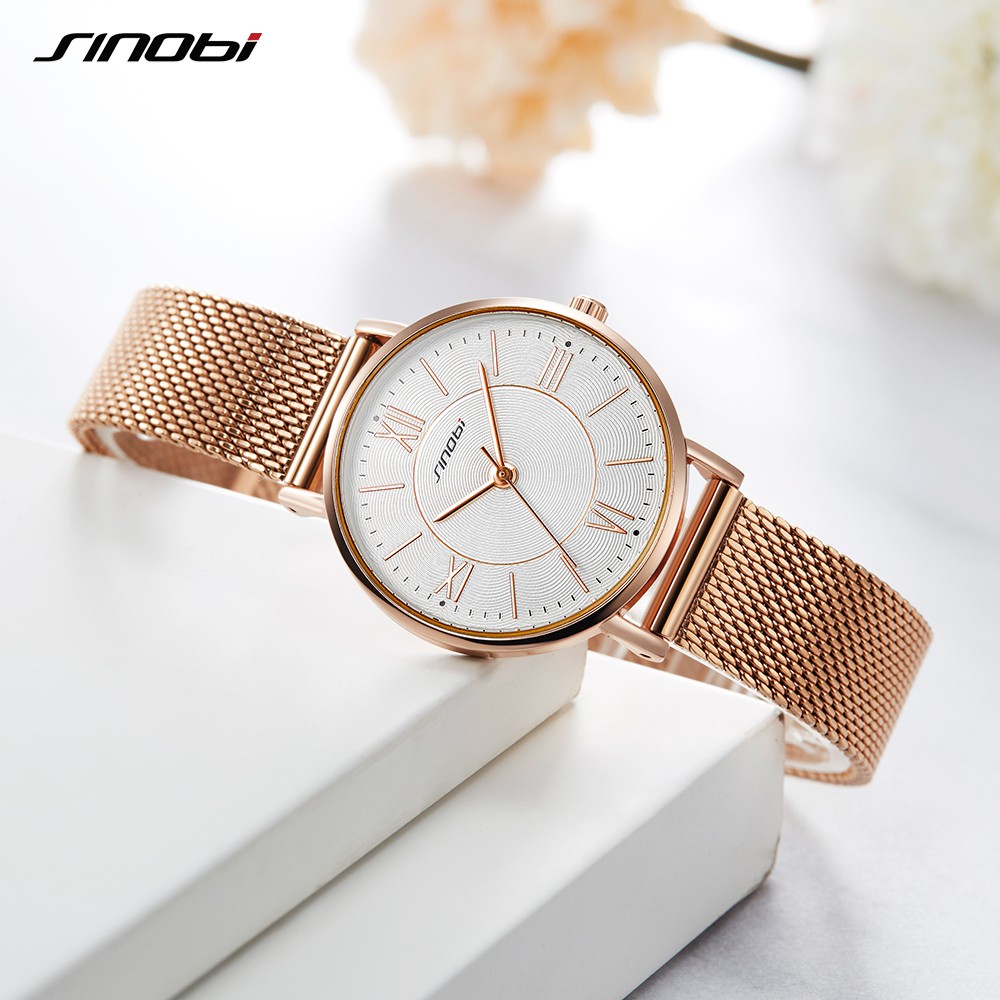 Đồng Hồ Nữ Thời Trang SINOBI Thanh Lịch - 11S9799L01 - Hàng Chính Hãng