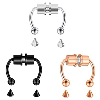 1 Cặp Khuyên Mũi Nam Châm Inox