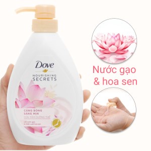 Sữa Tắm Dưỡng Thể Căng Bóng Tươi Mới Dove Nourishing Secrets Với Dầu Trái Bơ &amp; Chiết Xuất Hoa Cúc Calendula 530g(527ml)