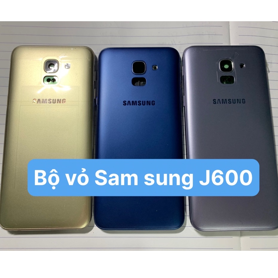 Bộ vỏ Sam sung J6 2018 / J600 - (gồm lưng, sườn và đủ phím bấm)