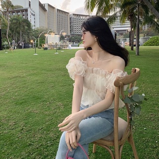 áo trễ vai tay bèo